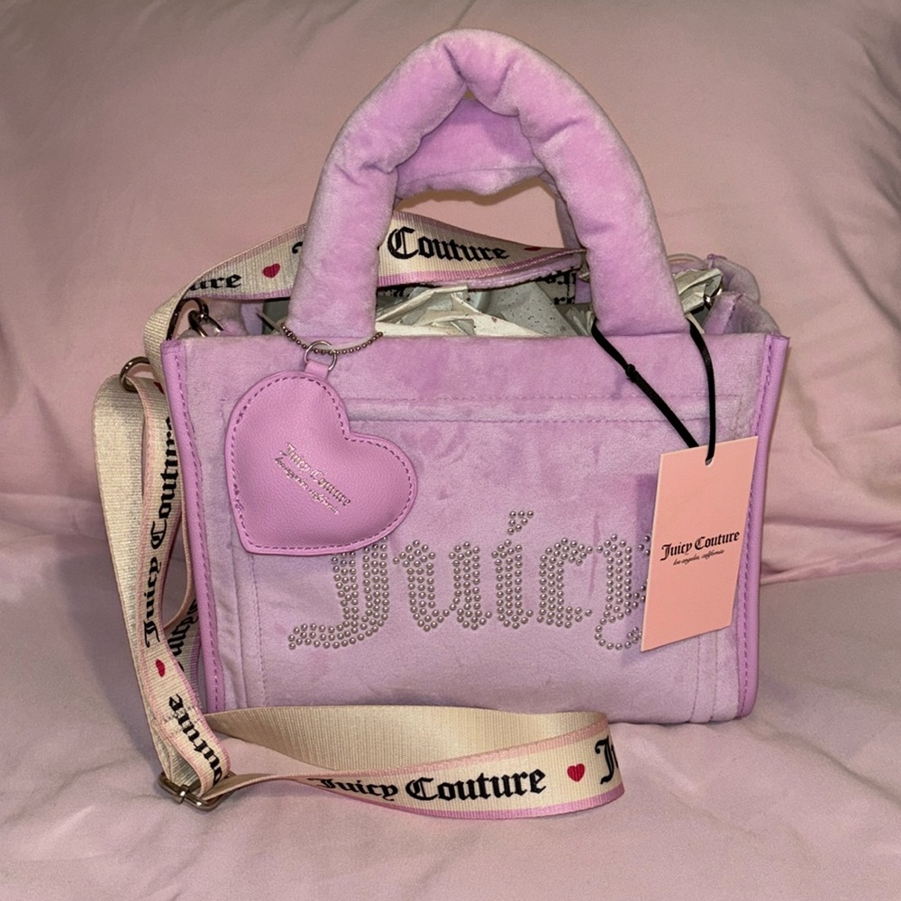Juicy Couture Fondant Pink Extra Spender Mini Tote Bag NWT